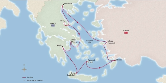 Greek Odyssey Map